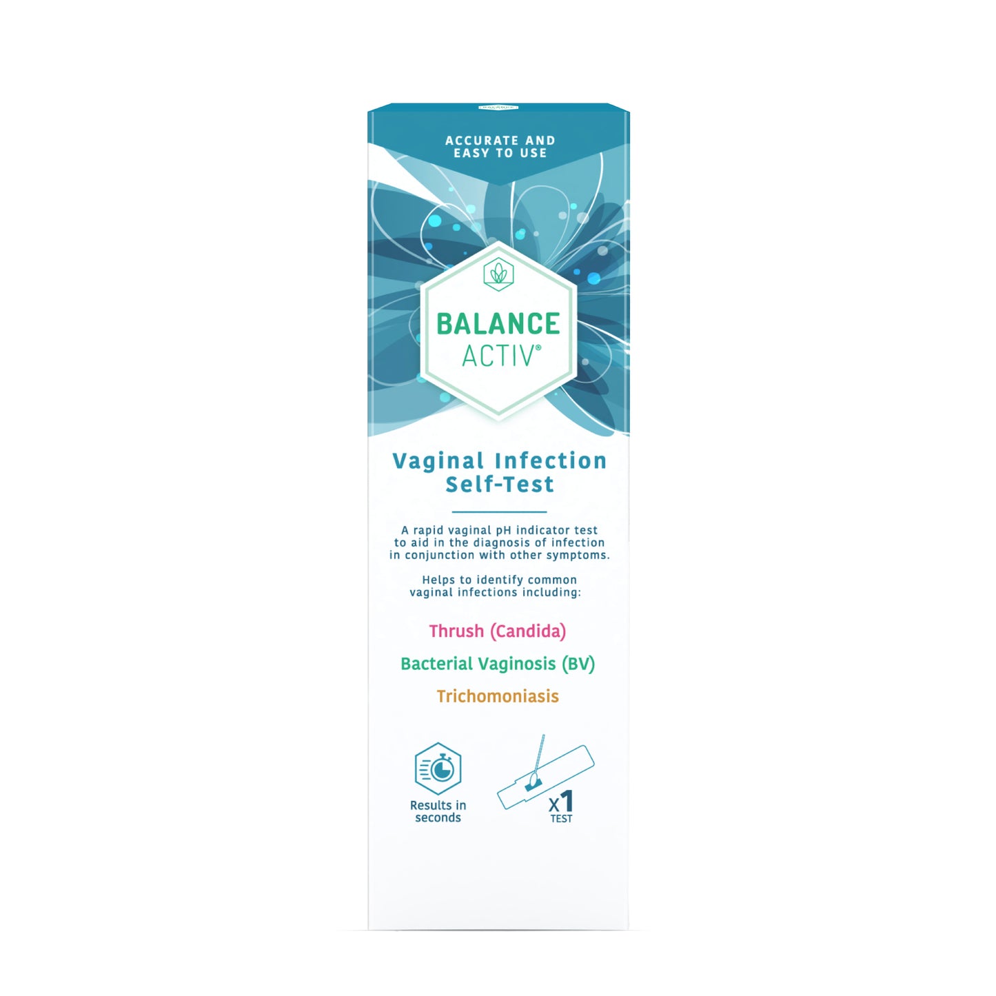 Balance Activ pH Test Kit - Self Test Kit for BV, Thrush & Trichomoniasis